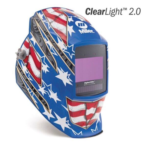 Miller Digital Elite™, Stars & Stripes III, Clearlight 2.0 Welding Helmet #289759