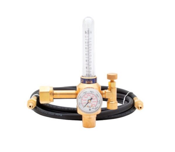 Harris® 355-2AR-58010 Medium/Heavy Duty Single Stage Argon Flowgauge Kit 10' Hose #4400235 - Image 4