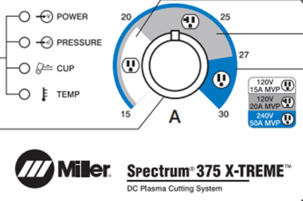 Miller Spectrum 375 X-Treme Plasma Cutter w/ X-Case (120/240V) #907529 - Image 4