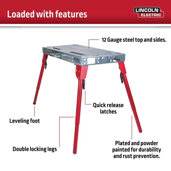 Lincoln Electric Portable Welding Table and Workbench #K5334-1 - Image 9