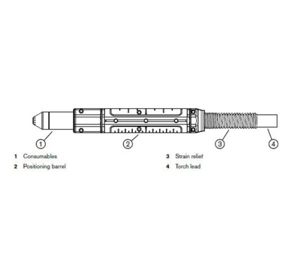 Hypertherm Duramax Lock Machine Torch Assembly 180 deg - 25' #088167 - Image 3